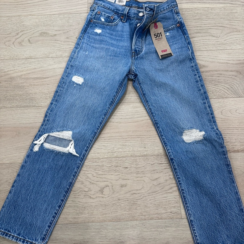 501 original cropped jeans